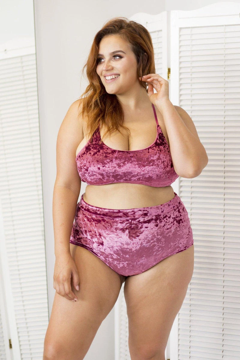 Lunalae Delphine Top - Rose Velvet - Image 6