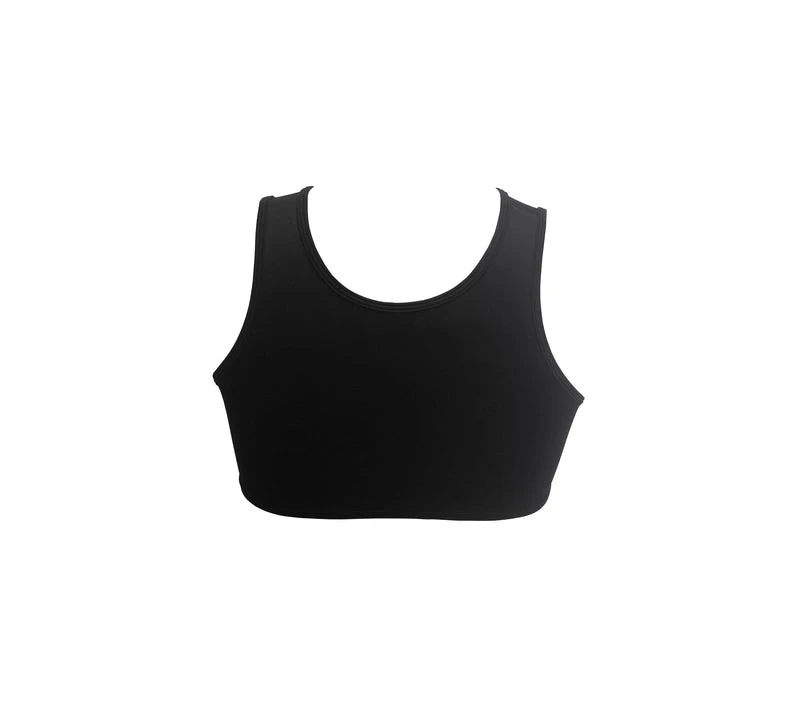 Hamade Activewear Lace Up High Neck Top - Black - Image 11