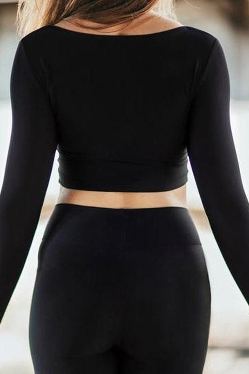 Dragonfly Pavi Crop Top - Black - Image 4