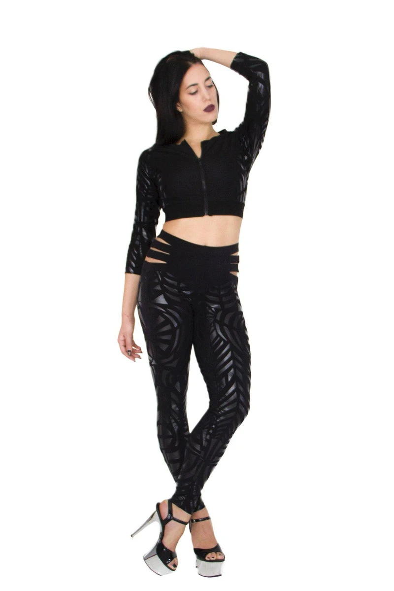 Paradise Chick Superhero Series Extra Sticky Crop Top - Aztec - Image 4