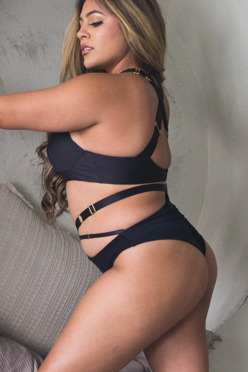 Tatiana Activewear Harley Top - Matte Black - Image 3