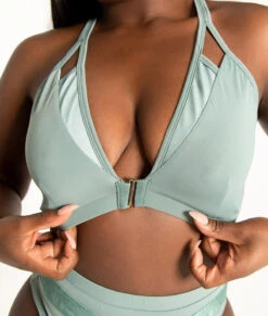 Tatiana Activewear Sofia Triangle Top - Sage Green