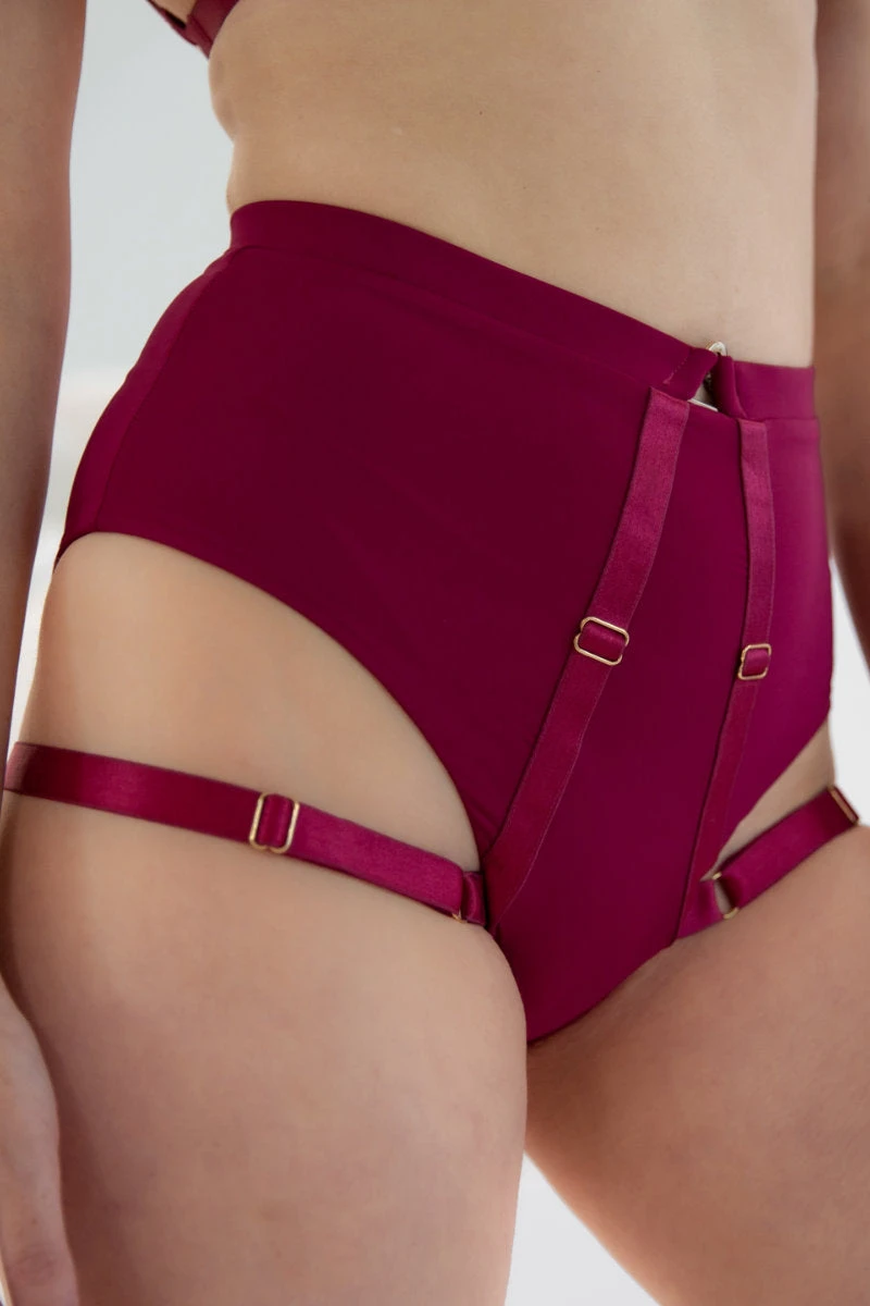 Tatiana Activewear Tokio Shorts - Matte Fuchsia - Image 2
