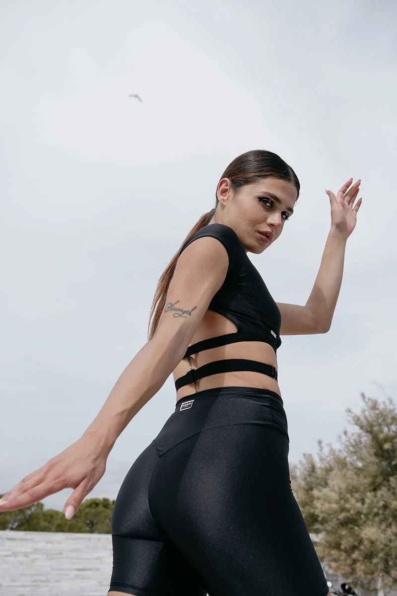 Paradise Chick Frankie Wrap Top - Black - Image 7