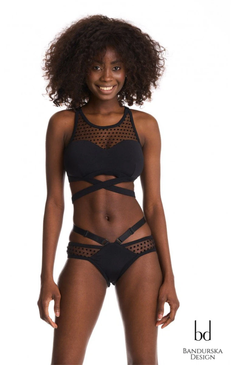 Bandurska Evening Top - Black - Image 3